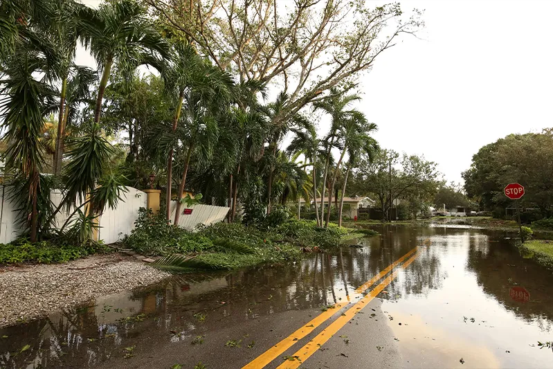 Florida-Storm Damage from Flooding Flooding and storm damage in Florida