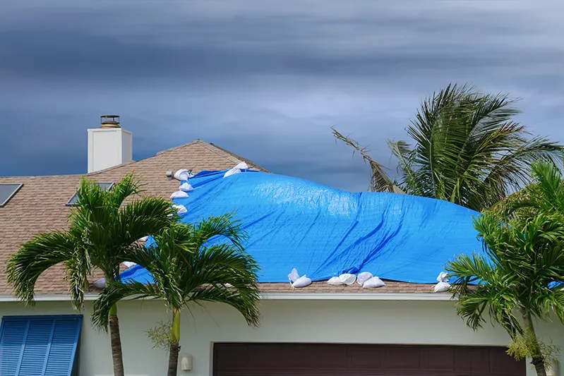 Roof repair in Florida Roof repairs in Florida after storm damage