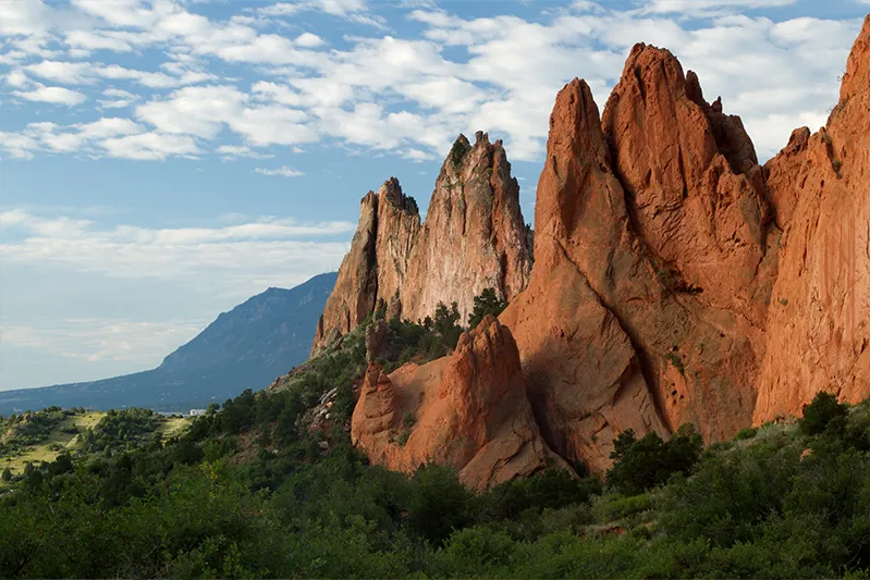 Garden-of-the-Gods Summer Day at Garden of the Gods in Colorado Springs, Colorado